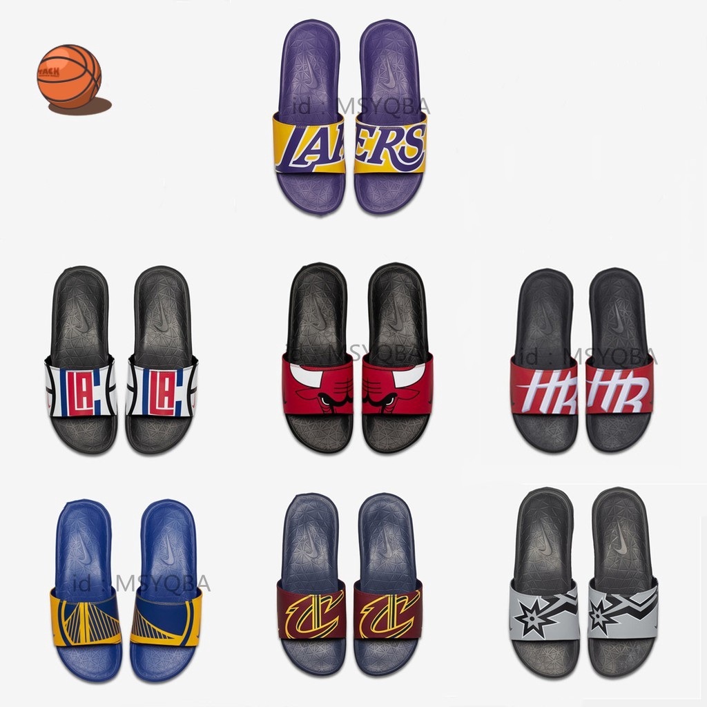 lakers slippers nike