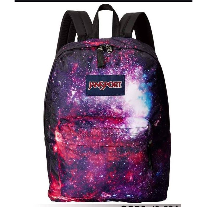 jansport backpack galaxy print