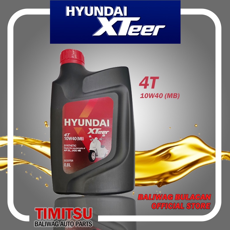 HYUNDAI XTEER 4T 10W-40 Motorcycle Synthetic Engine Oil 800ML HYUNDAI ...