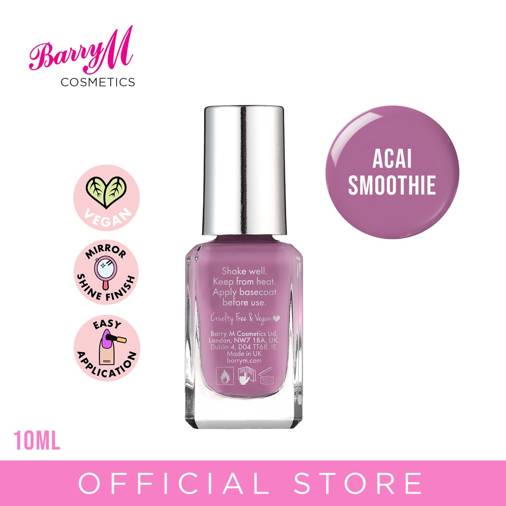 Barry M Gelly Hi Shine Nail Paint Acai Smoothie Gel Nail Polish | Shopee  Philippines