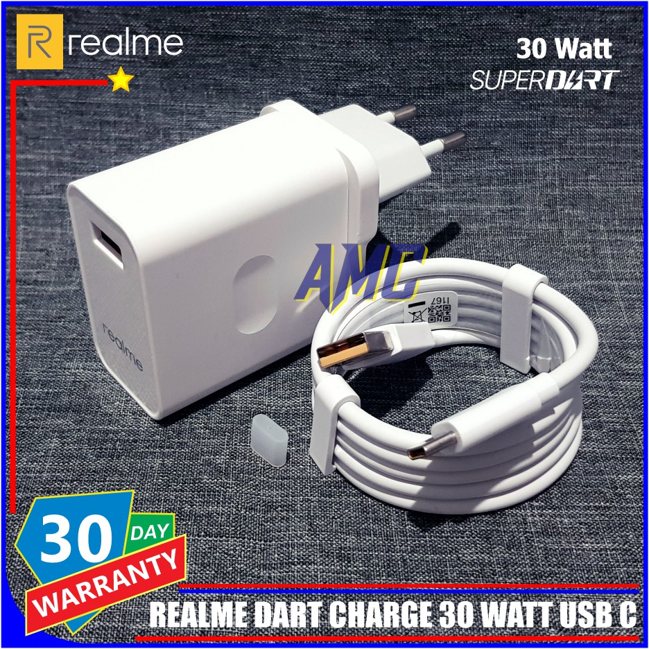 Realme X3 30W Super Dart Type C Charger Cable and Adaptor Set for Phone ...