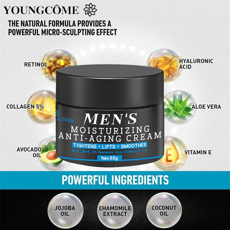 Men's Face Cream Minimize Wrinkles Fade Dark Spots Treats