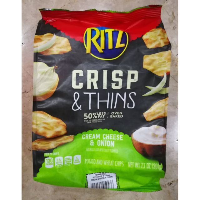 Ritz Crisp and Thin (Sour Cream & Onion, 8.1Ounce Bags) Shopee
