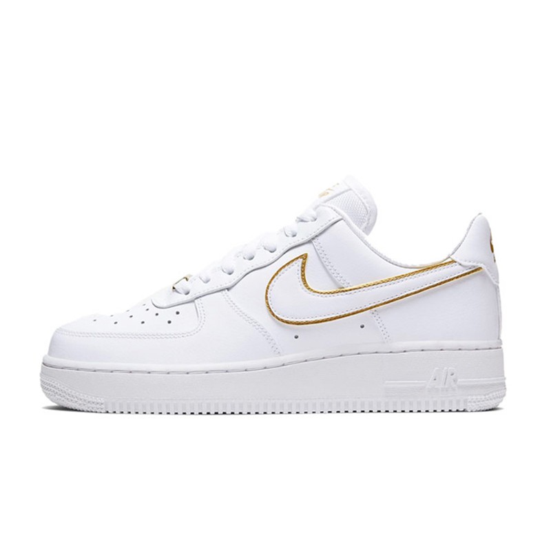 white and gold nike air force 1 mens