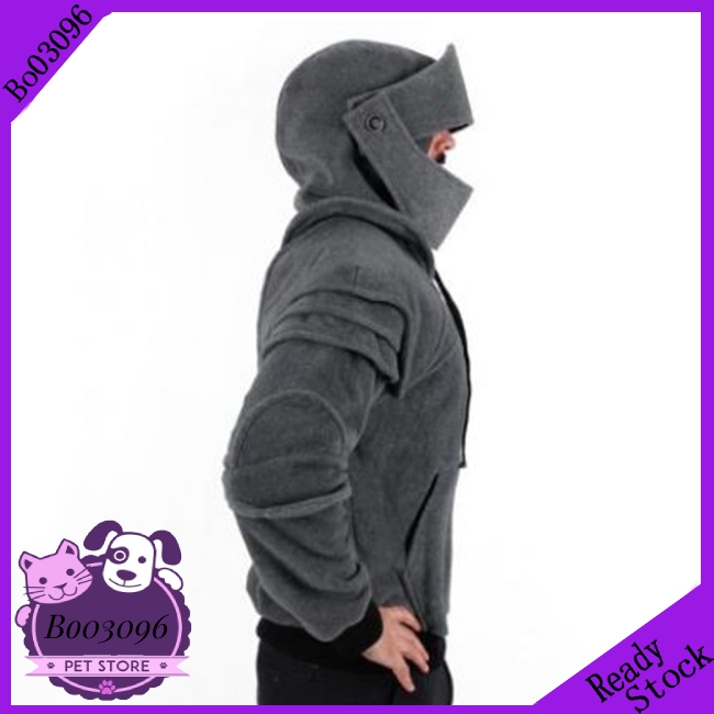 men's hoodie retro elbows drawstring solid
