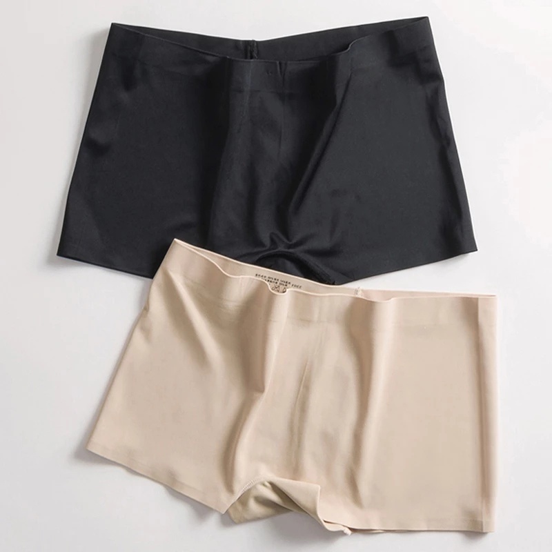 LEVAO Women's Safety Pants Ice Silk Panties Antibacterial Boxer