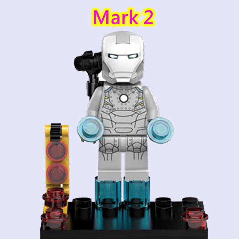 lego iron man mark 2 mini figure