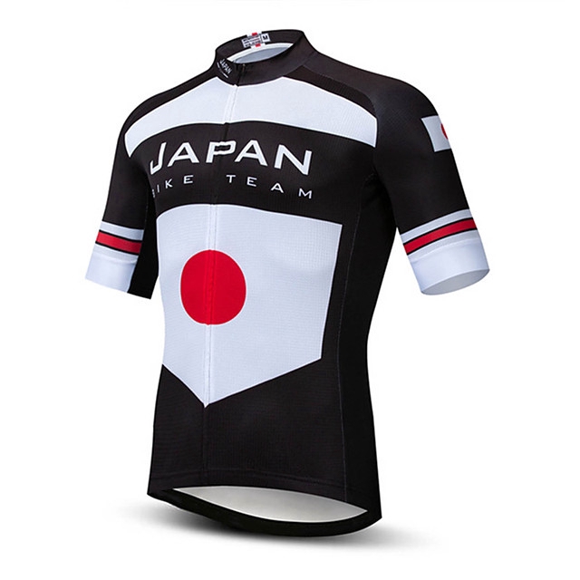 black white cycling jersey