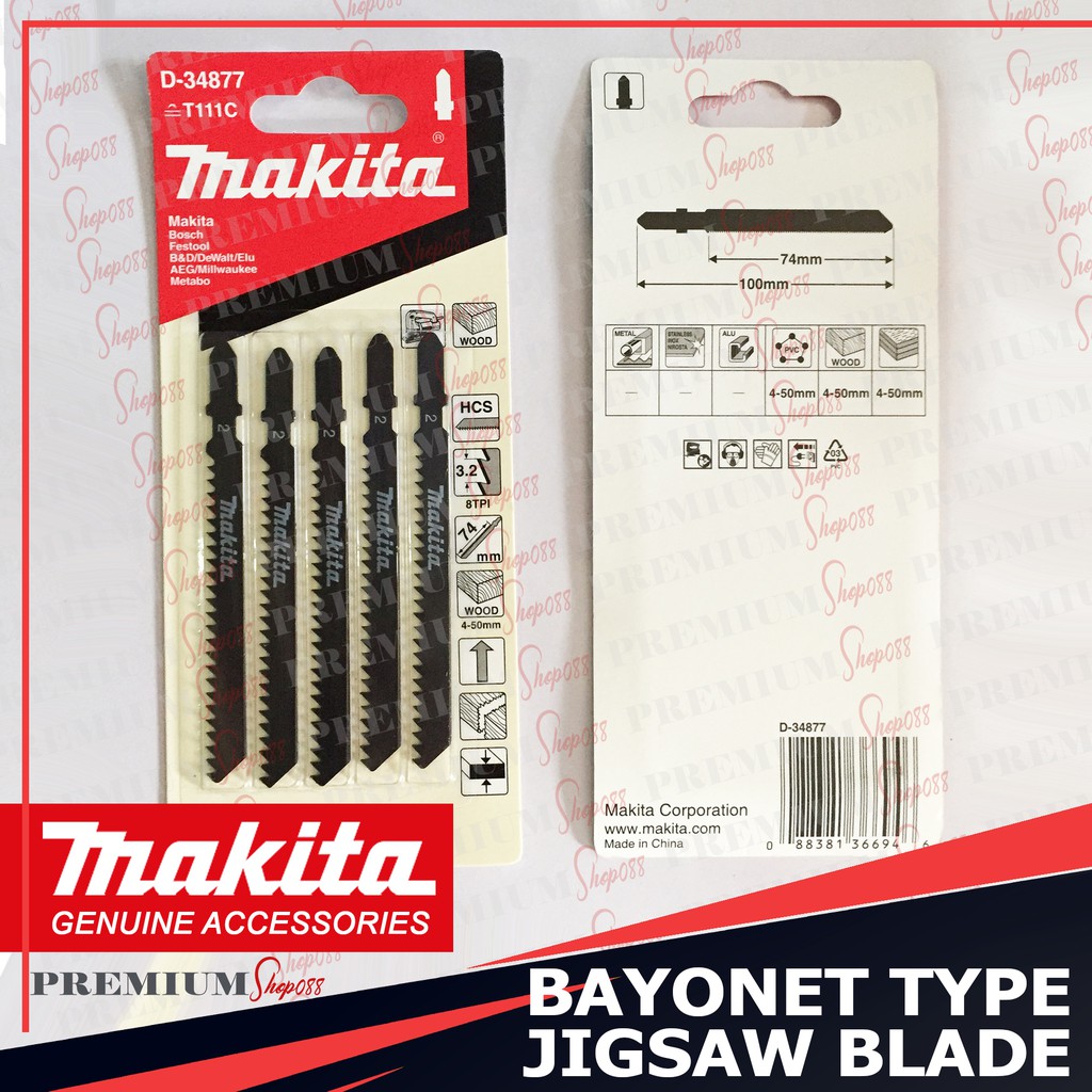 Makita Jigsaw Blade T111C T144D T244D Jig Saw Wood D34877 D34883