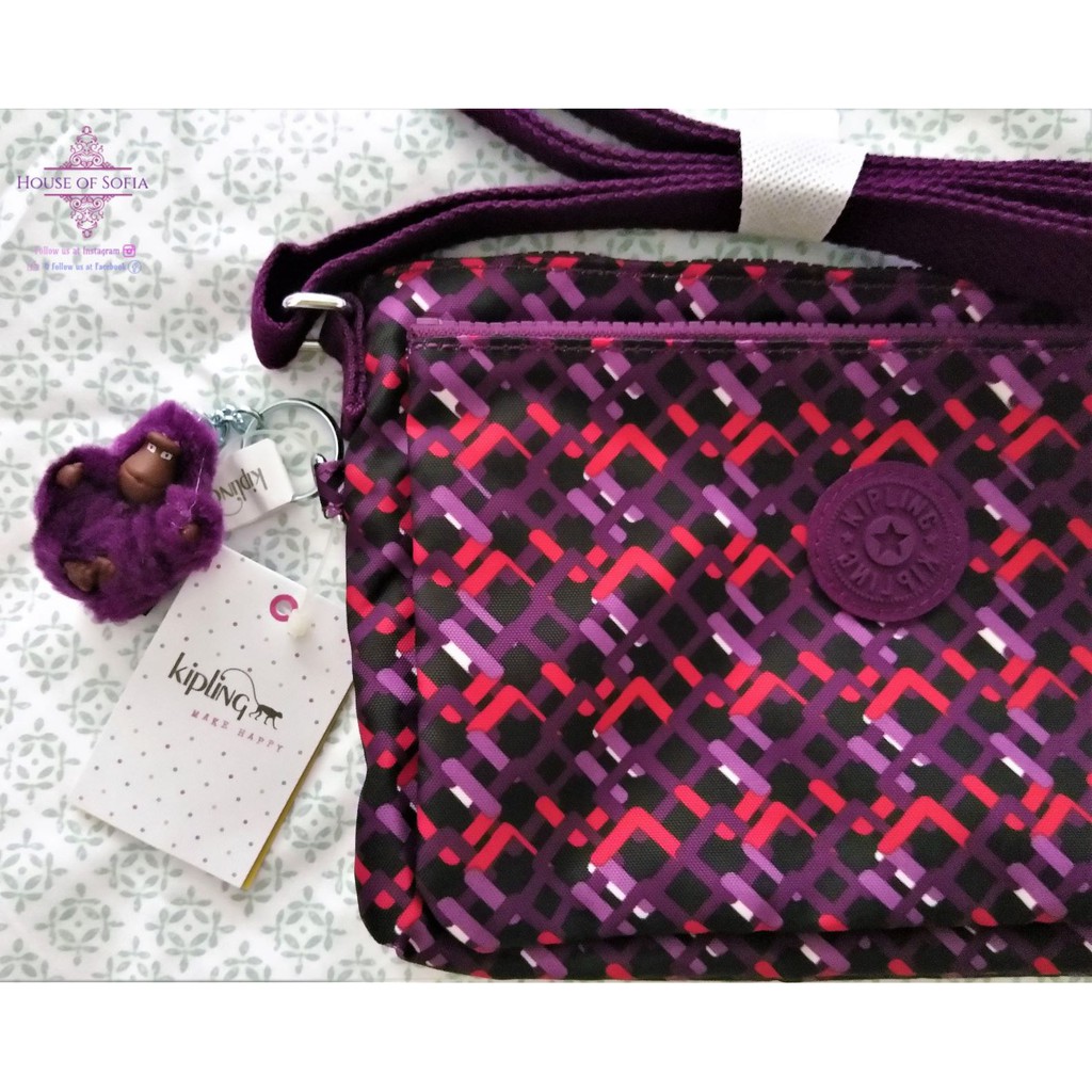 kipling pink purse