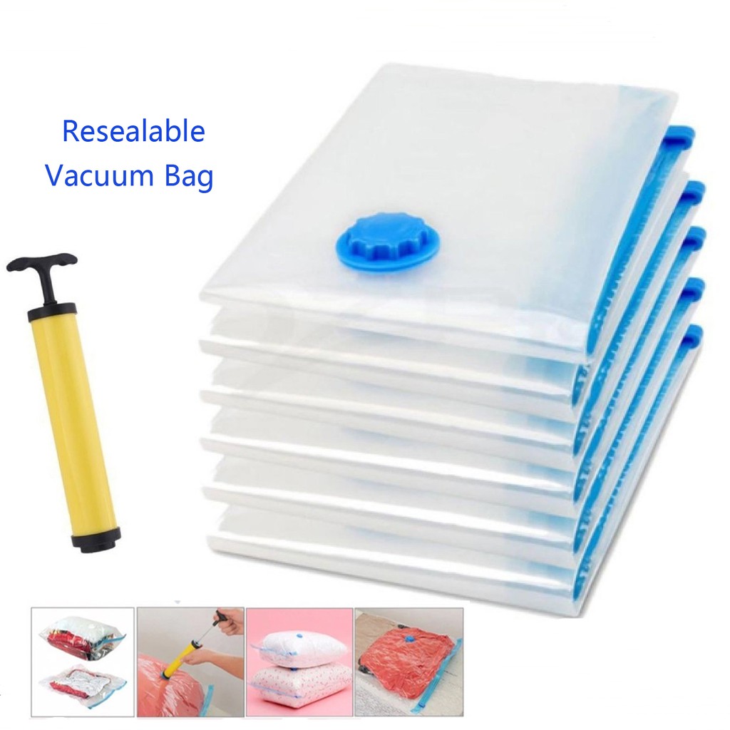 Travel Storage Resealable Vacuum Bags 