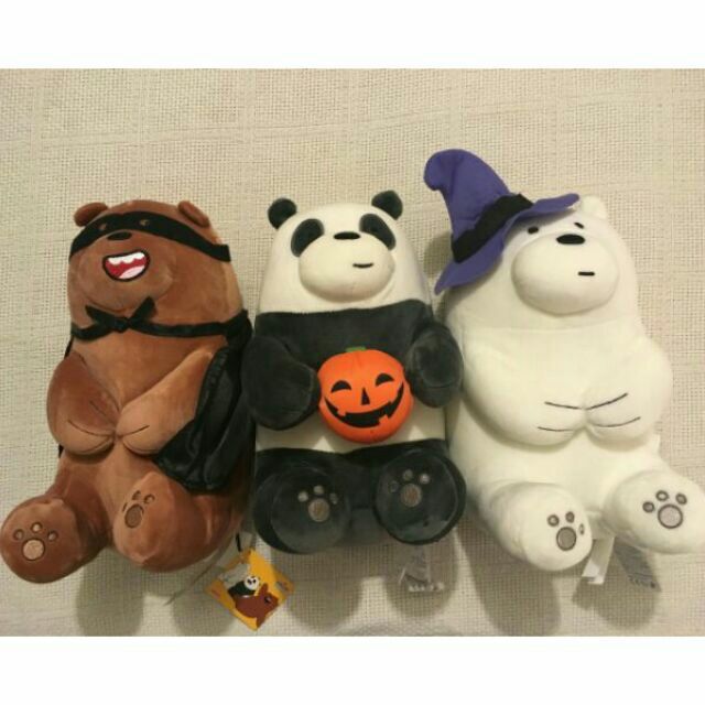 we bare bears plush miniso