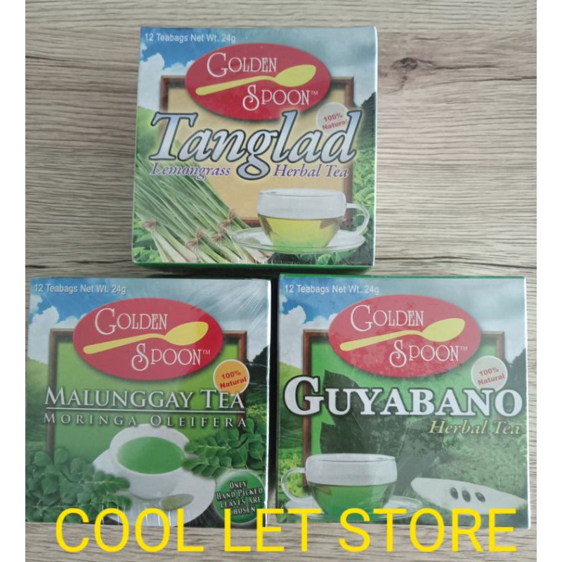 Golden Spoon Guyabano Herbal Tea Malunggay Tea Tanglad Herbal Tea 24grams Shopee Philippines