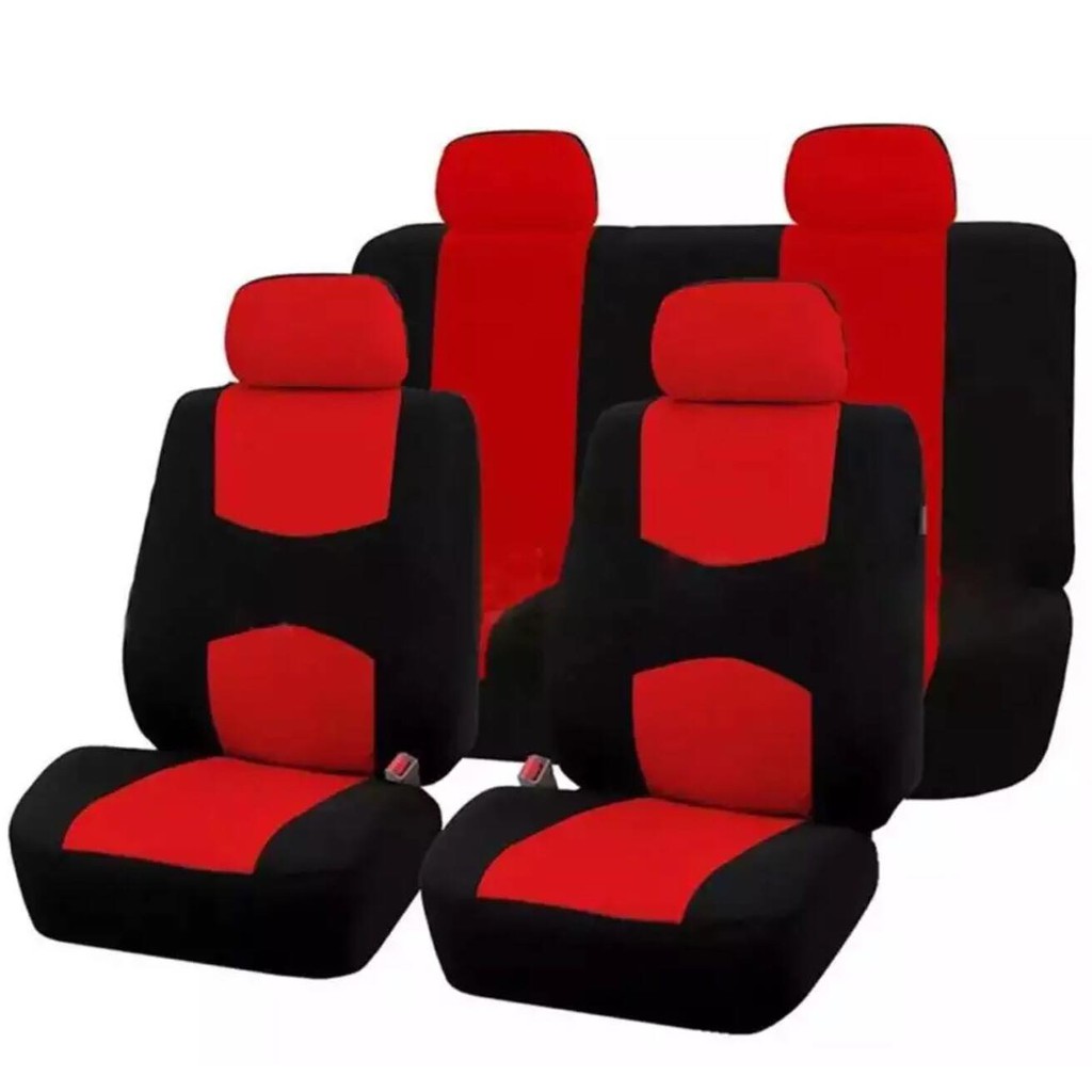 New 9Pcs Car Seat Covers Set for 5 Seat Car Universal Application 4