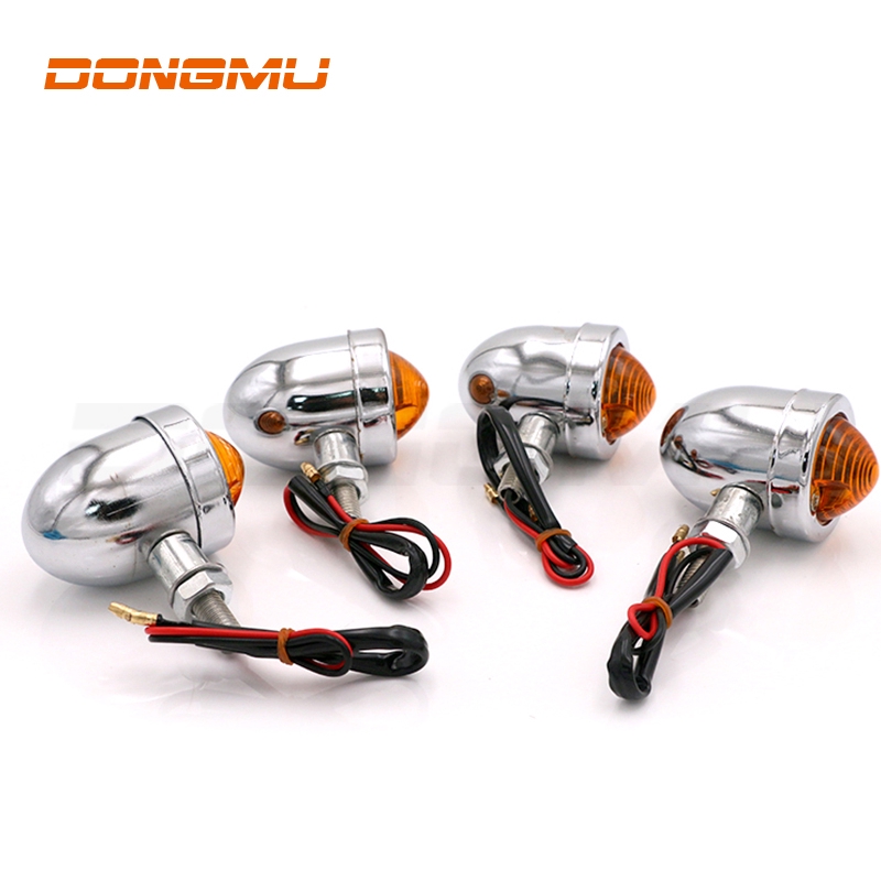 4pcs Motorcycle Vintage Turn Signal Light cafe racer | Shopee Philippines