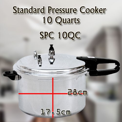 Standard Pressure Cooker Aluminum 10 Quarts SPC 10QC Shopee Philippines