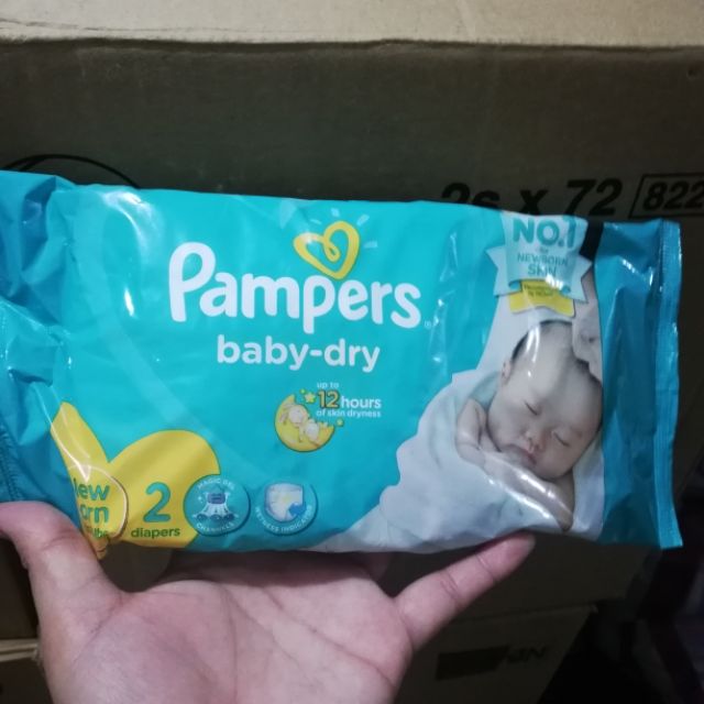 pampers box of diapers