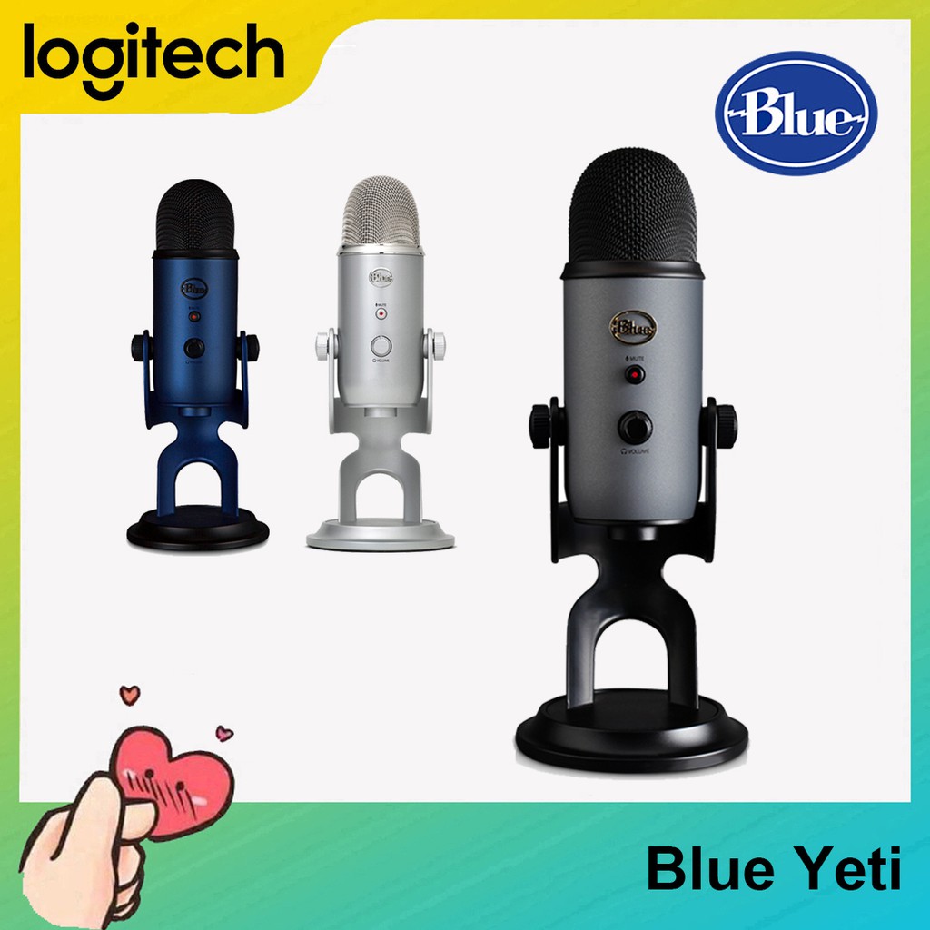 Ready To Ship Original Blue Yeti Professional Multi Pattern Usb Condenser Microphone For Recording Shopee Philippines