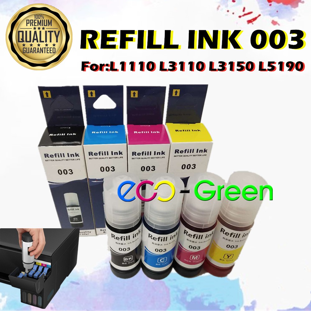 Compatible Refill Ink 003 Ink 70ml With Box For Epson L1110 Epson L3110 Epson L3150 L3210 2094