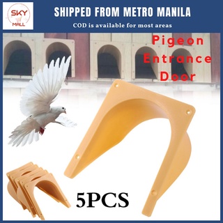 ☼♝5pcs Pigeon Cage Door European Entrance Door Free Export Plastic Bird Cage Barrier Free Entry Door