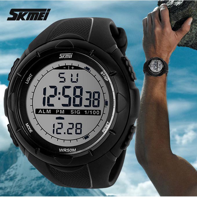 digital sports wrist watch