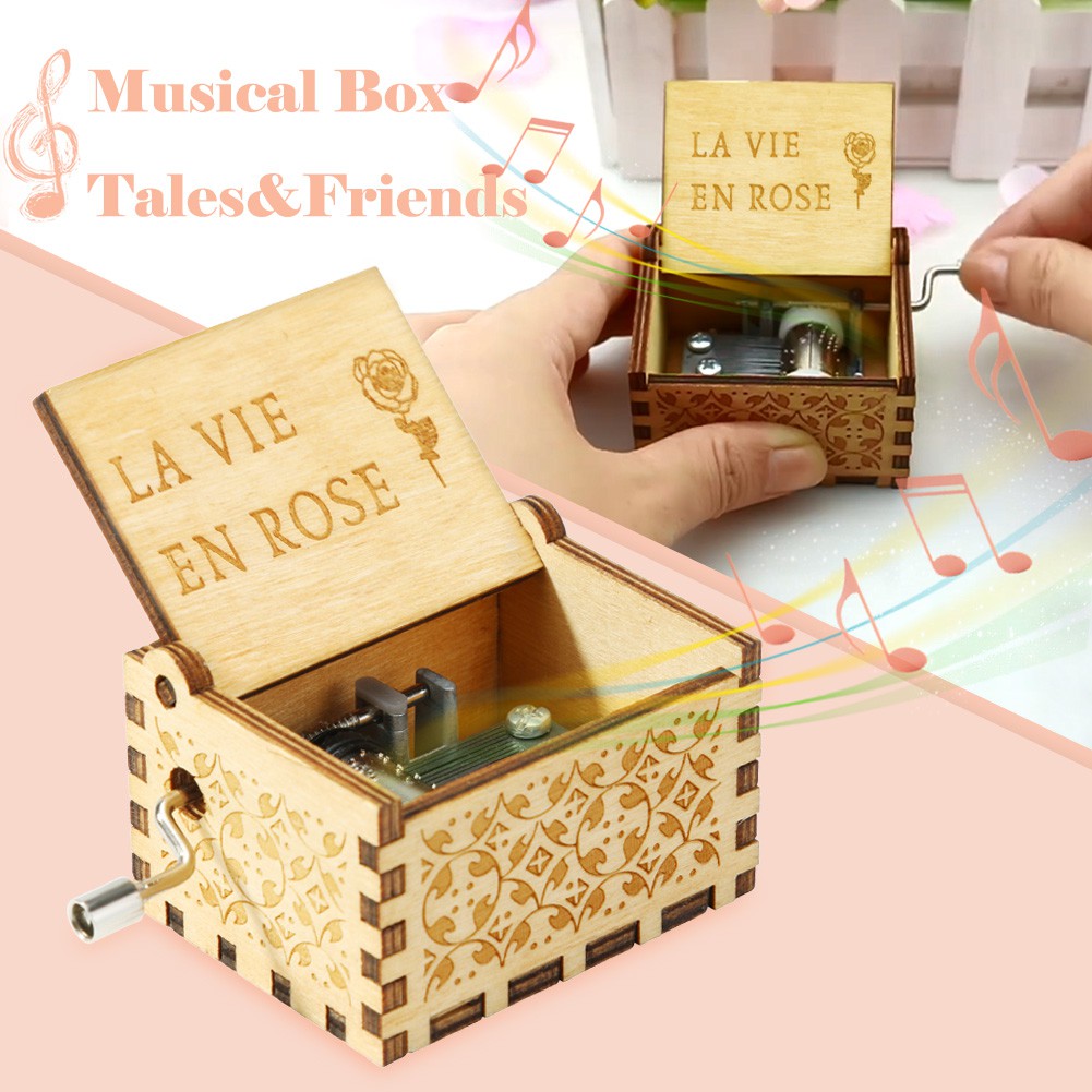 antique wooden music boxes