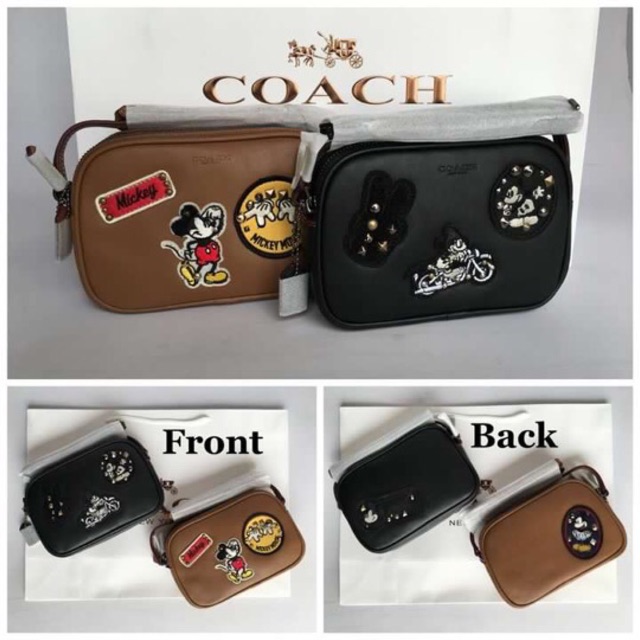 coach mickey mouse crossbody bag