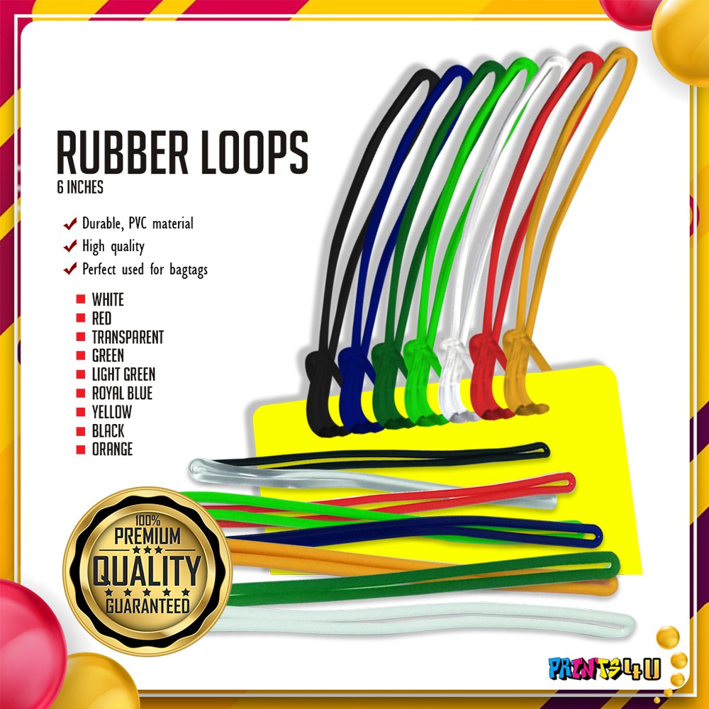 Rubber Loops for Bag Tags (100pcs) Shopee Philippines