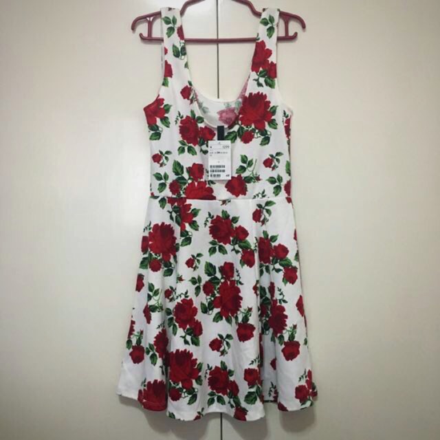 h&m floral print dress