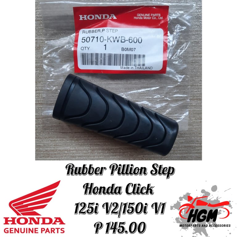 RUBBER FOOTREST HONDA WAVE 110 / XRM 125 / BEAT FI / CLICK 125i (50710