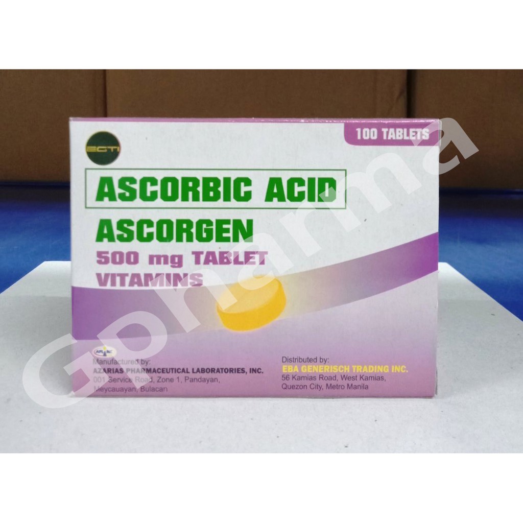 ascorbic acid 500mg tablet formulation