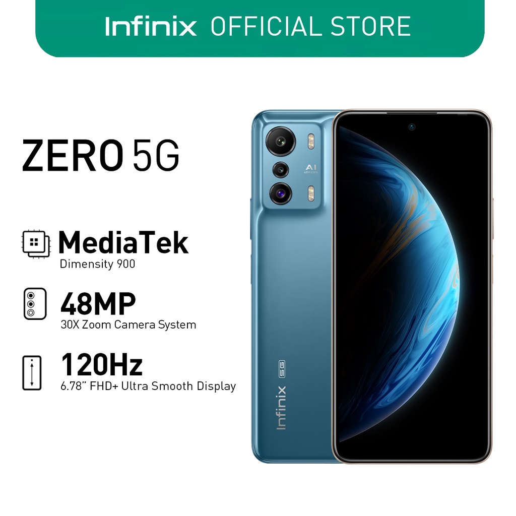 Infinix Zero 5G 8GB +128GB, MediaTek MT6877 Dimensity 900 Chipset (1 ...