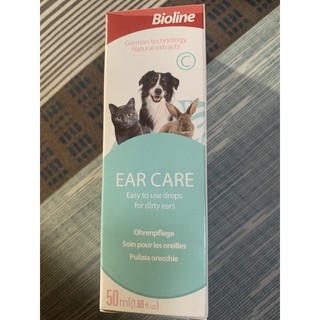 Bioline ear care for dog and cat 50ml