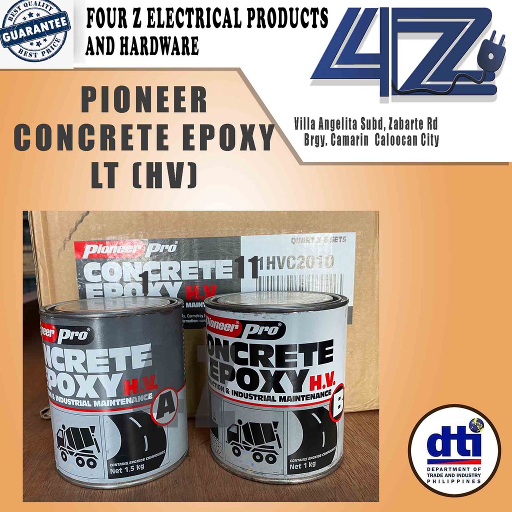 Pioneer Pro Concrete Epoxy A&B Low Viscosity Set 1Liter Shopee