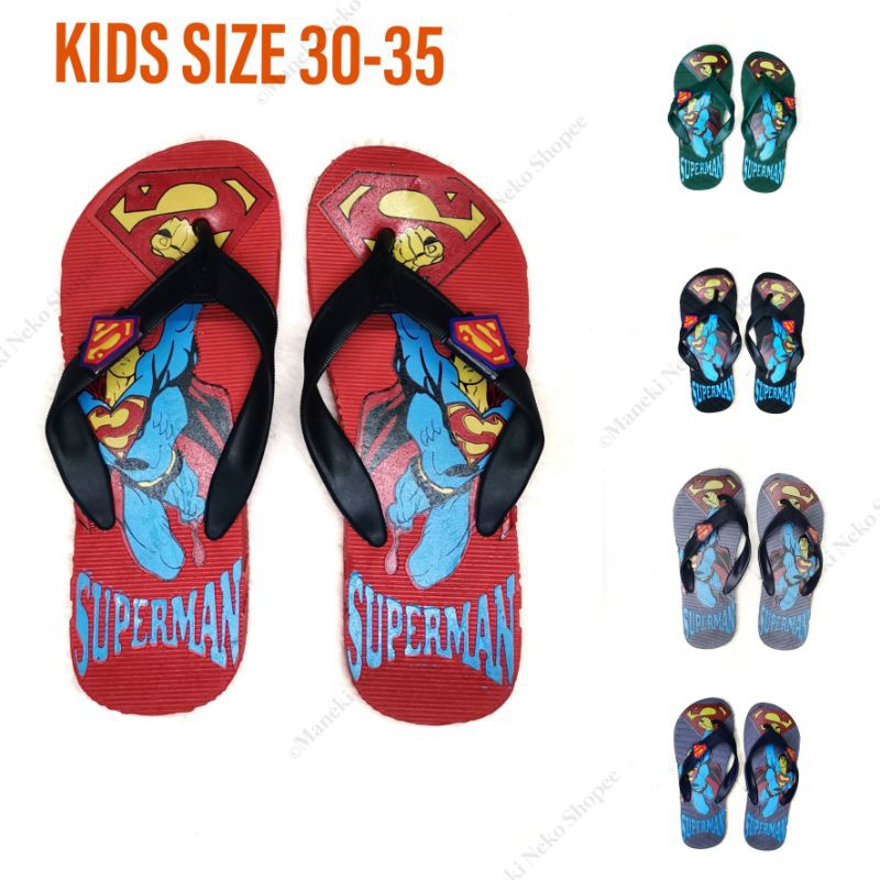 Superman flip flop boys Slippers for Kids | Shopee Philippines