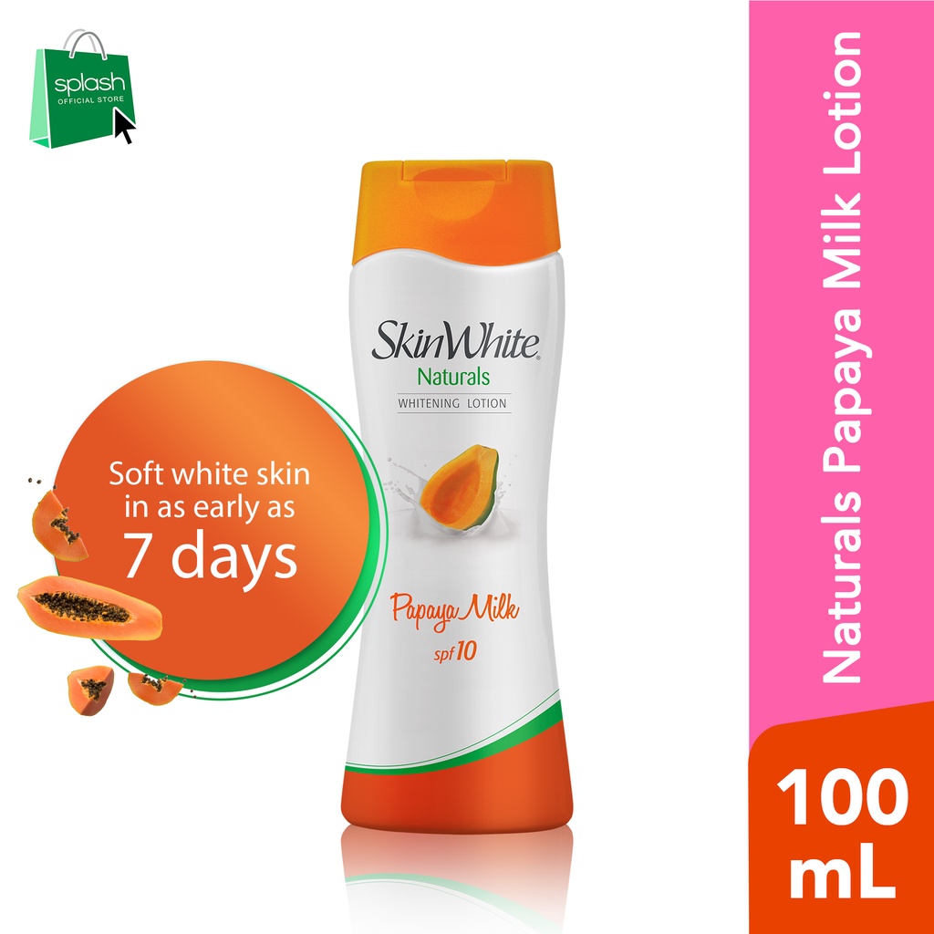 SkinWhite Whitening Natural Papaya Milk Lotion SPF 10 100ml Shopee