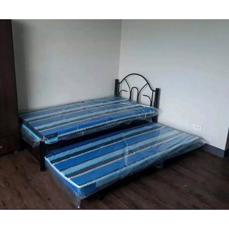 Semi Double Steel Bed With Pull Out, Double Bed Frame With Pull Out Bed