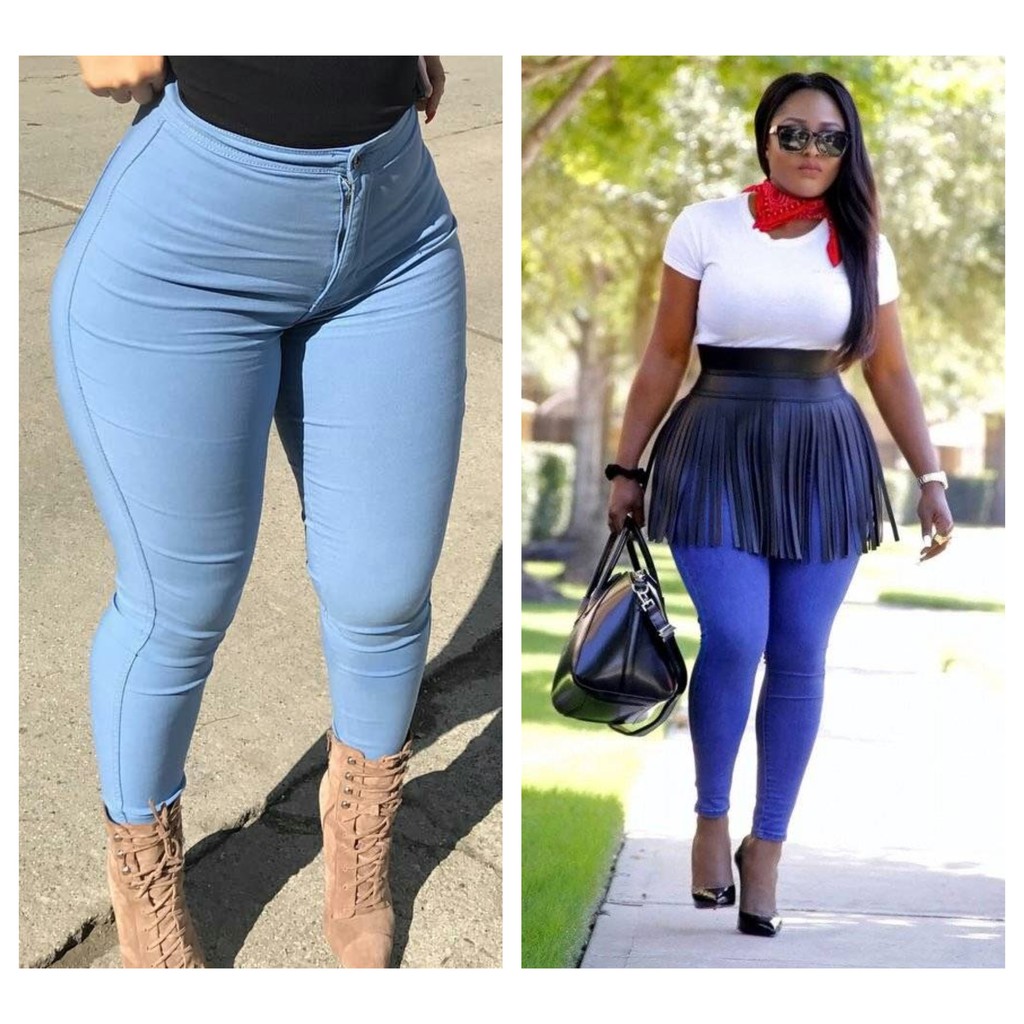 plus size high waisted jeans outfit