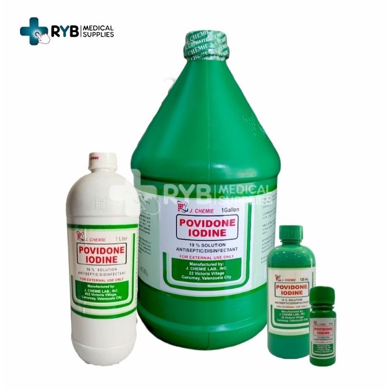 J.CHEMIE Povidone Iodine 10 (GALLON CHECKOUT) Shopee Philippines