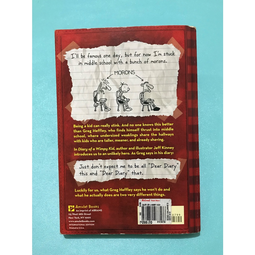 Diary of a Wimpy Kid (Diary of a Wimpy Kid #1) by Jeff Kinney Shopee  Philippines