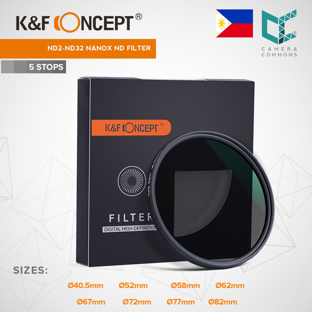 K&F Concept NanoX VARIABLE FADER NDX ND2 ND32 NANOX ND Filter(52mm