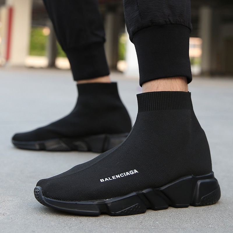 High-Top Couple Socks Shoes Men/Women's Set Foot Balenciaga Fashion Casual Breathable Sports Flat Running Anti-Slip Ultra-Light | Shopee Philippines
