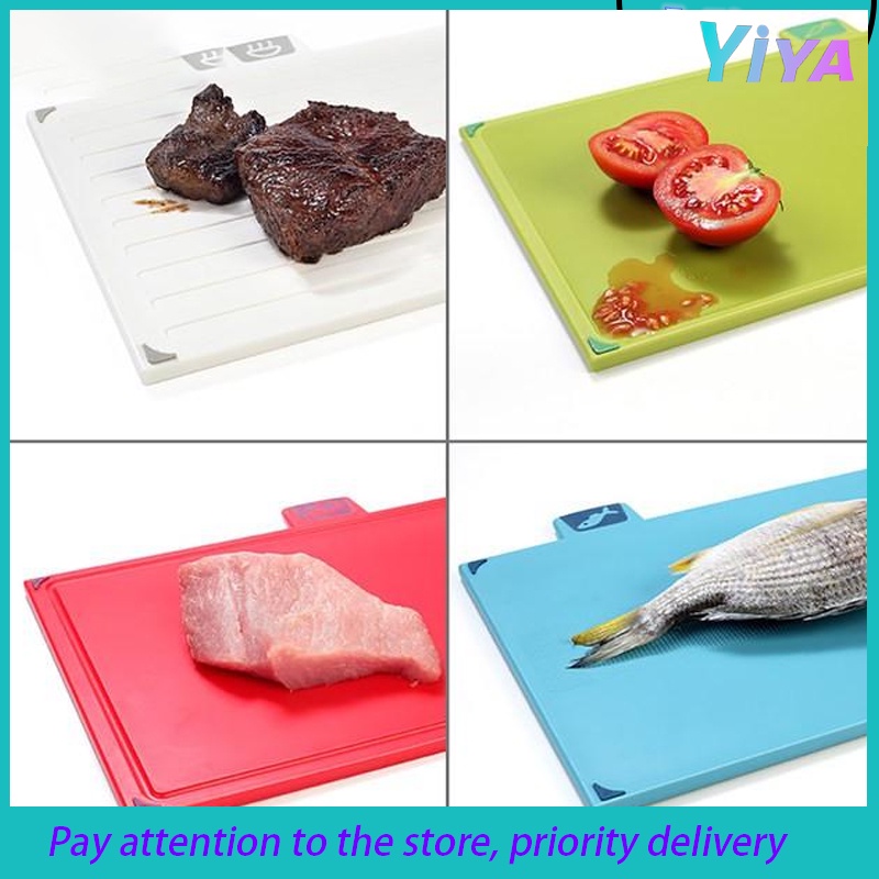 【Set】LL 5in1 Index Chopping Board Set with Storage Case Color Coded Anti Slip Mat Cutting Board #2