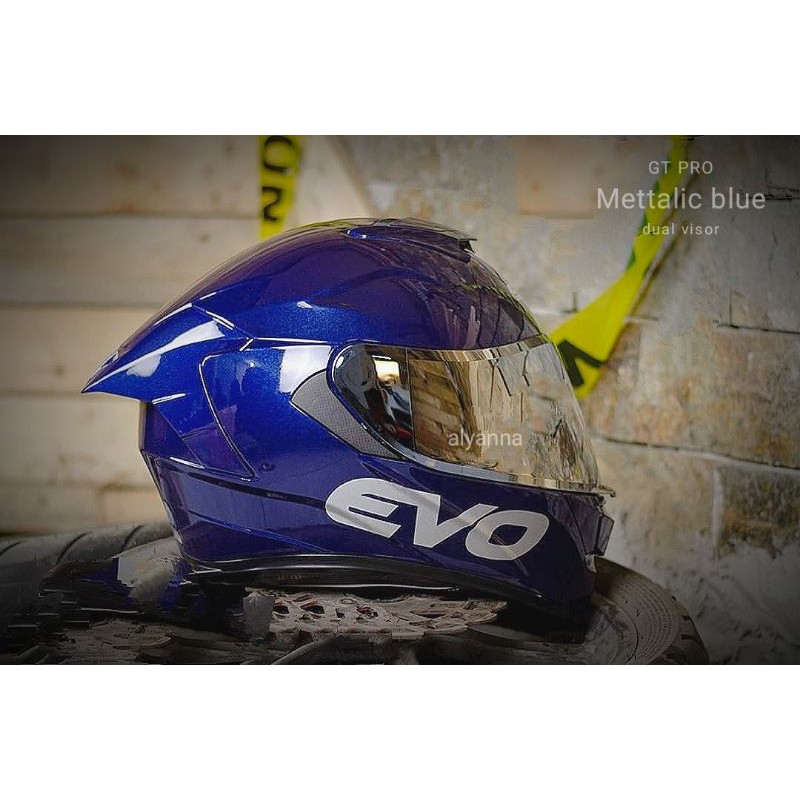 Evo Gt Pro Blue Dual Visor Shopee Philippines