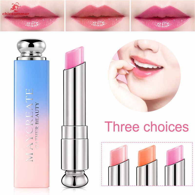 Cs Maycreate Lip Balm Moisturizing Smoothing Changing Colors Lipstick Nourish Modified Lip Skin Shopee Philippines
