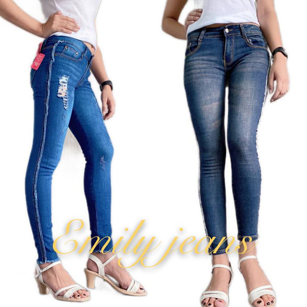 2 colors jeans denim maong jeans skinny pants stretchy fashion for