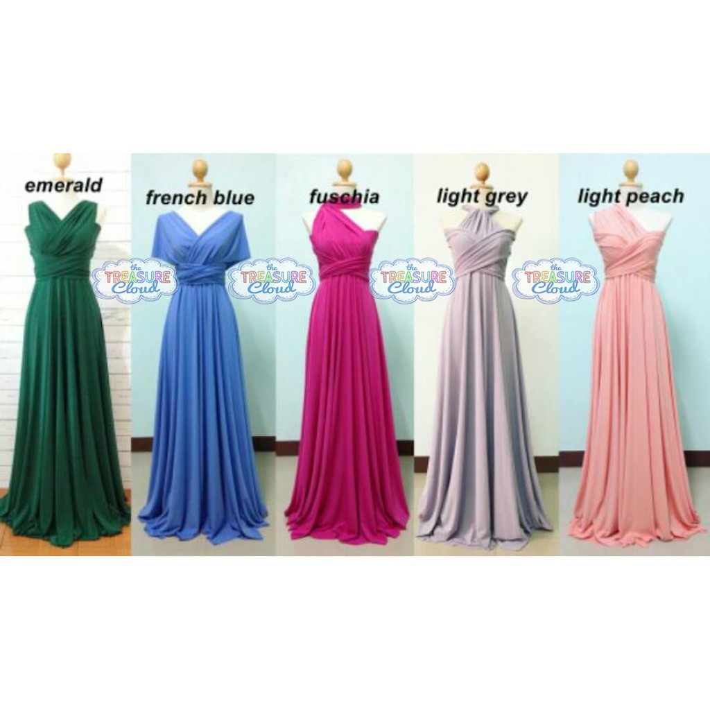 Infinity Dress  Bridesmaid  Dress  Shopee Philippines 