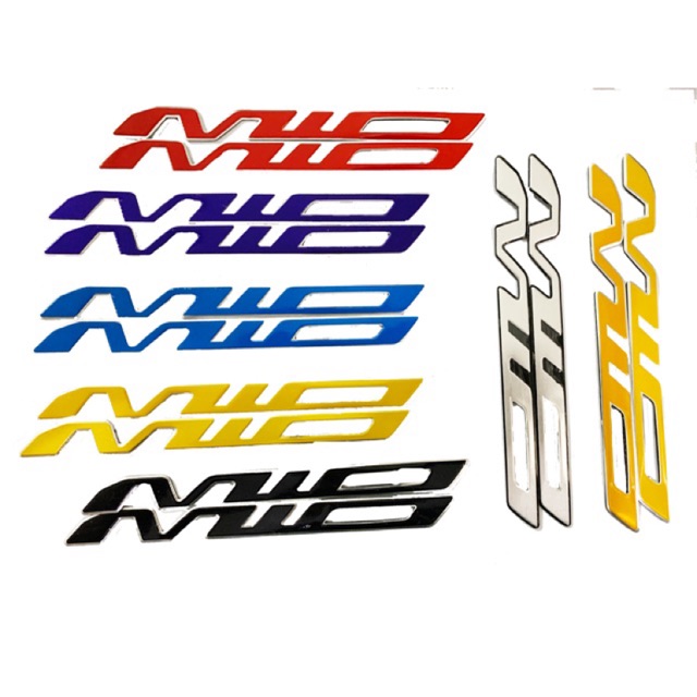 Motorcycle(one pair) sticker emblem for mio Aluminum alloy cool ...