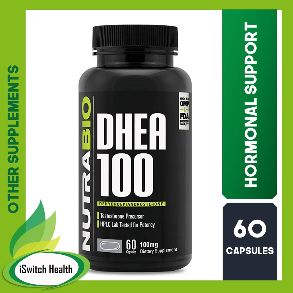 NutraBio DHEA Hormonal Support 100mg 60 Capsules Shopee Philippines