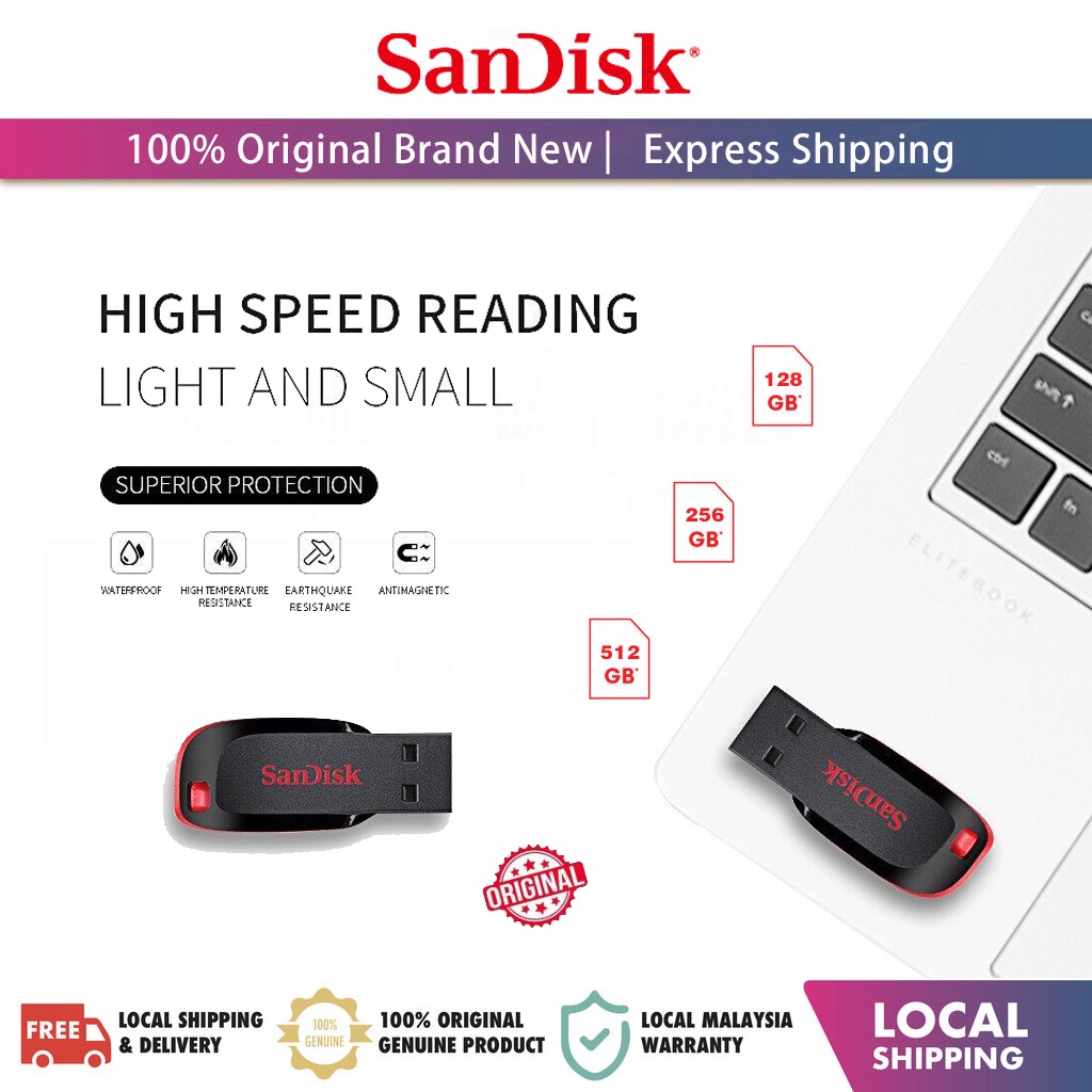 SanDisk Flash Drive 128gb 64gb 32gb USB 2.0 Pen Memory Stick USB Flash